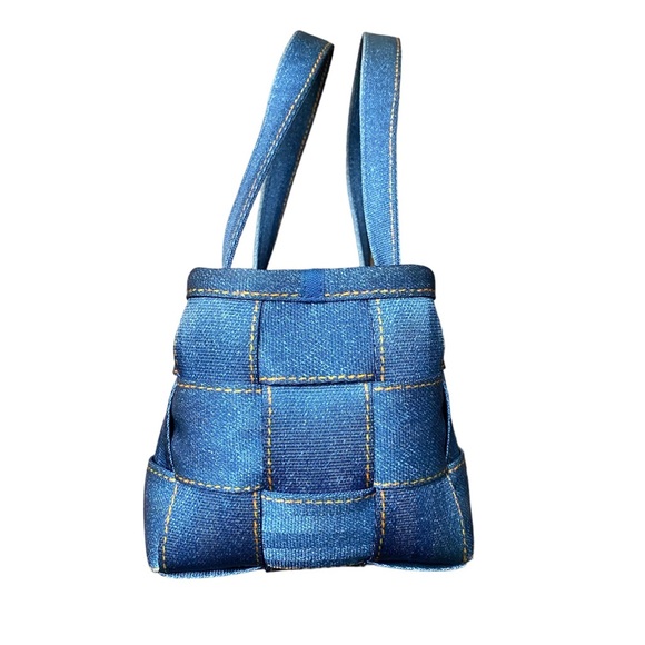 Harveys Seatbelt Purse Bag Y2K Denim Jean Blue - Picture 2 of 13